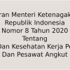 Peraturan Menteri Ketenagakerjaan Nomor 8 Tahun 2020 tentang Keselamatan dan Kesehatan Kerja Pesawat Angkat dan Pesawat Angkut