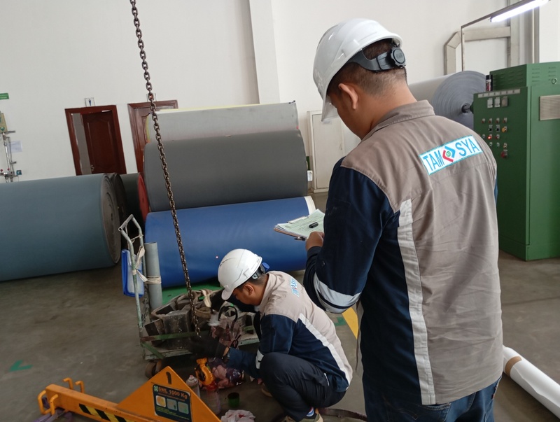 Inspeksi Electric Hoist Crane 9 Riksa Uji K3 Electric Hoist Crane PT. Cipta Mas Jaya