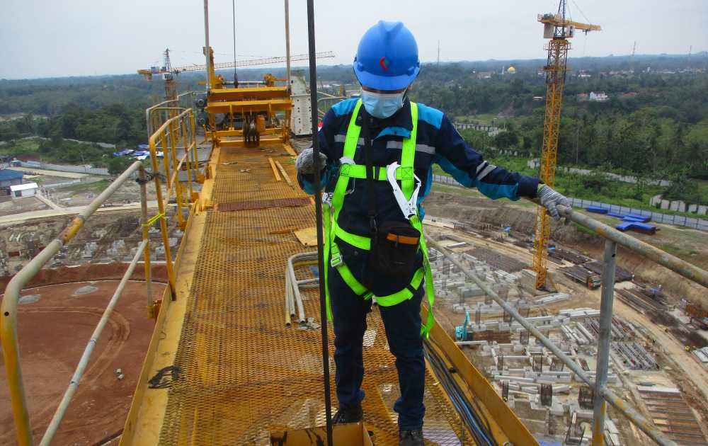 Pengujian Tower Crane 4 Riksa Uji K3 PAPA Tower Crane PT. Cipta Mas Jaya