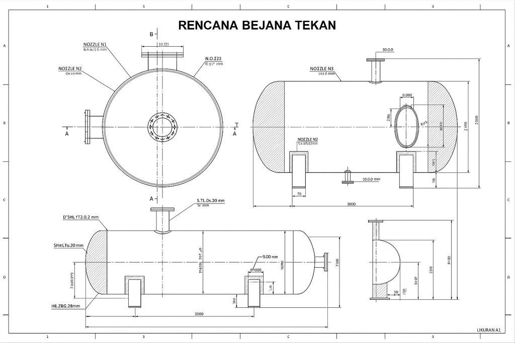 Pengesahan gambar bejana tekan adalah tahap pemeriksaan dan persetujuan desain teknis bejana tekan oleh pihak yang berwenang sebelum proses fabrikasi dan instalasi dilakukan.