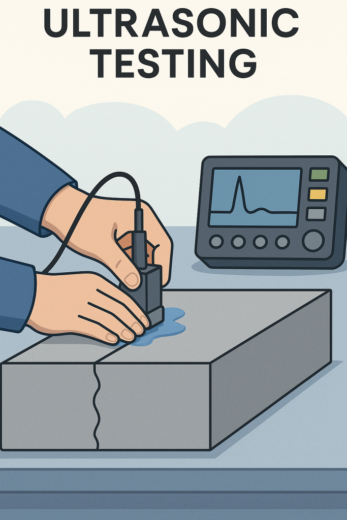 NDT Ultrasonic Testing adalah 3 Ultrasonic testing adalah solusi andal untuk mengidentifikasi ketidaksesuaian pada logam maupun non-logam secara cepat dan akurat.
